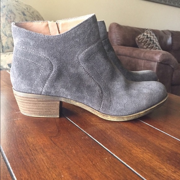 grey lucky booties